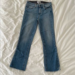 paige denim colette crop flare jeans in SIZE US 26
